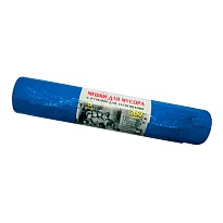 Мешки для мусора 200 л, с завязками, синие, в рулоне 5 шт., ПВД, 45 мкм, 1100х850 мм, Концепция Быта Vitalux, 604934 в Первоуральске