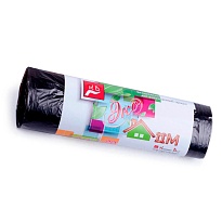 Мешки для мусора 30 л, черные, в рулоне 20 шт., ПНД, 6 мкм, 600х500 мм, Концепция Быта ЭкоДом, 601348 в Первоуральске