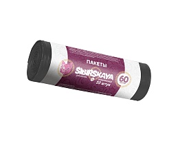 Мешки для мусора 50 л, черные, в рулоне 20 шт., ПНД, 10 мкм, 700х600 мм, SIBIRSKAYA, 101-006 S в Первоуральске