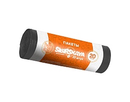 Мешки для мусора 20 л, черные, в рулоне 25 шт., ПНД, 6 мкм, 420х450 мм, SIBIRSKAYA, 101-001 S в Первоуральске