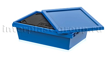 Изотермический контейнер KV 6416 в сборе с крышкой голубой в Первоуральске