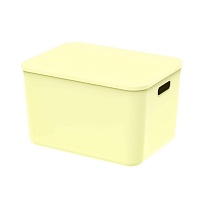 Ящик пластиковый вкладываемый светло-желтый 410х305х245 мм в Первоуральске
