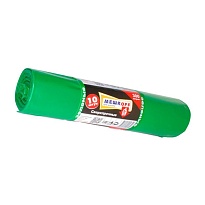 Мешки для мусора 300 л, зеленые, в рулоне 10 шт., ПВД 65 мкм, 1400х1000 мм, МЕШКОFF, 4922 в Первоуральске