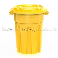 Мусорный бак универсальный 80 л желтый 80 желтый в Первоуральске Мусорный бак универсальный 80 л желтый 80 желтый в Первоуральске
