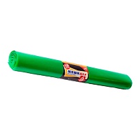 Мешки для мусора 180 л, зеленые, в рулоне 10 шт., ПВД, 50 мкм, 1100х900 мм, МЕШКОFF, 4458 в Первоуральске