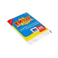 Мешки для мусора 20 л, с ручками, черные, в пачке 20 шт., ПНД, 10 мкм, 550х440 мм, Крепак, 4607075710023 в Первоуральске
